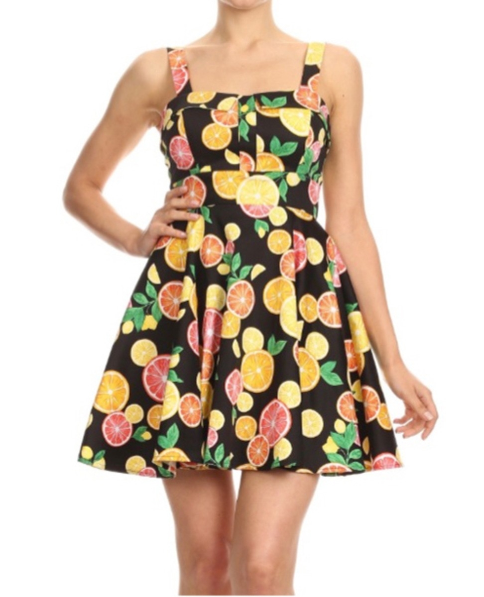 Gymboree Sunny Citrus Sleeveless Spring Floral Dress Size 7 8 MSRP $33 NWT 