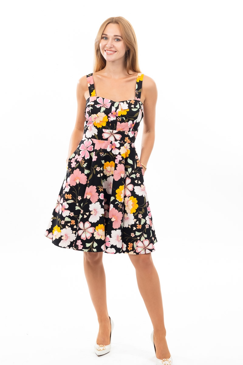 Valerie sleeveless fit and flare dress
